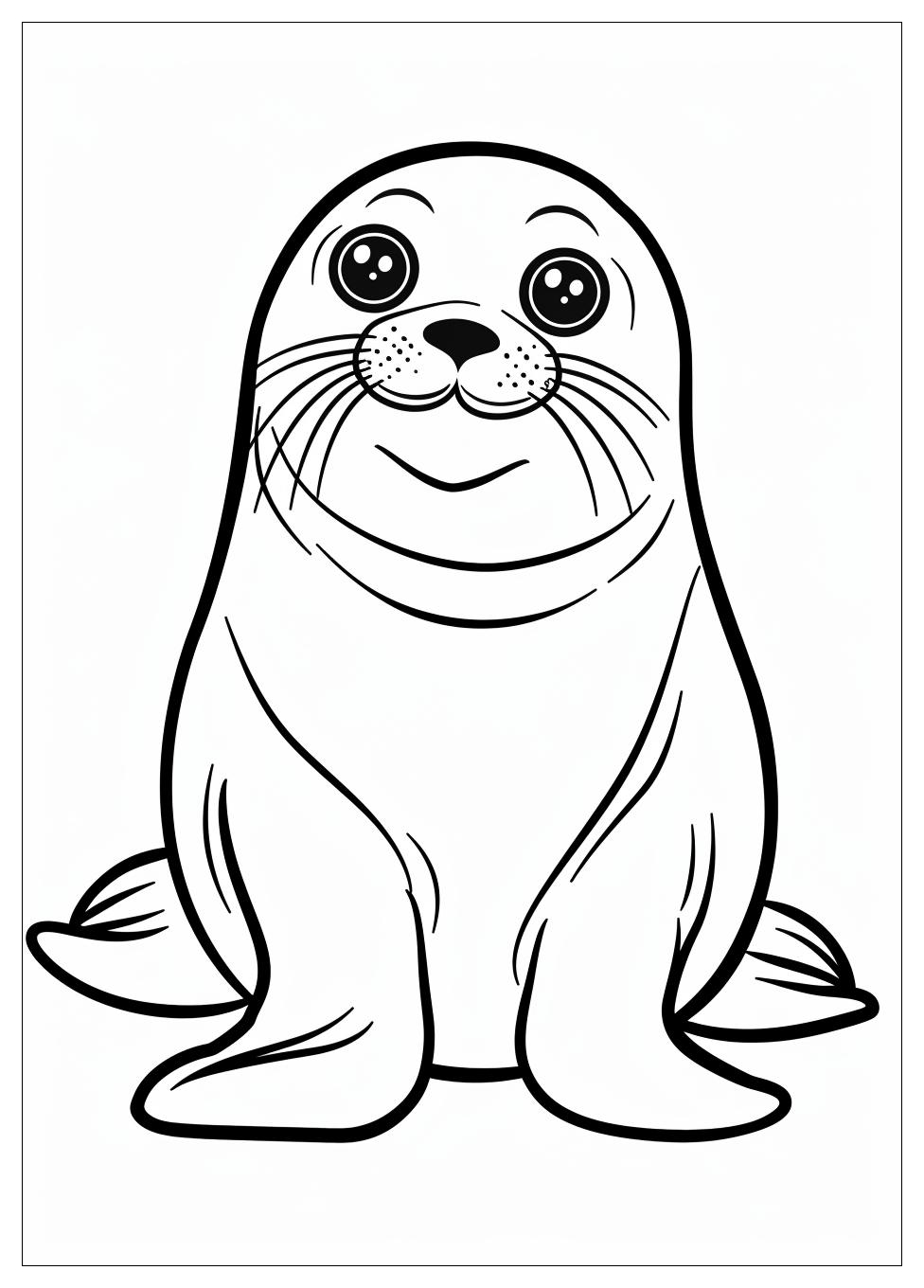 Seal Coloring Pages-10