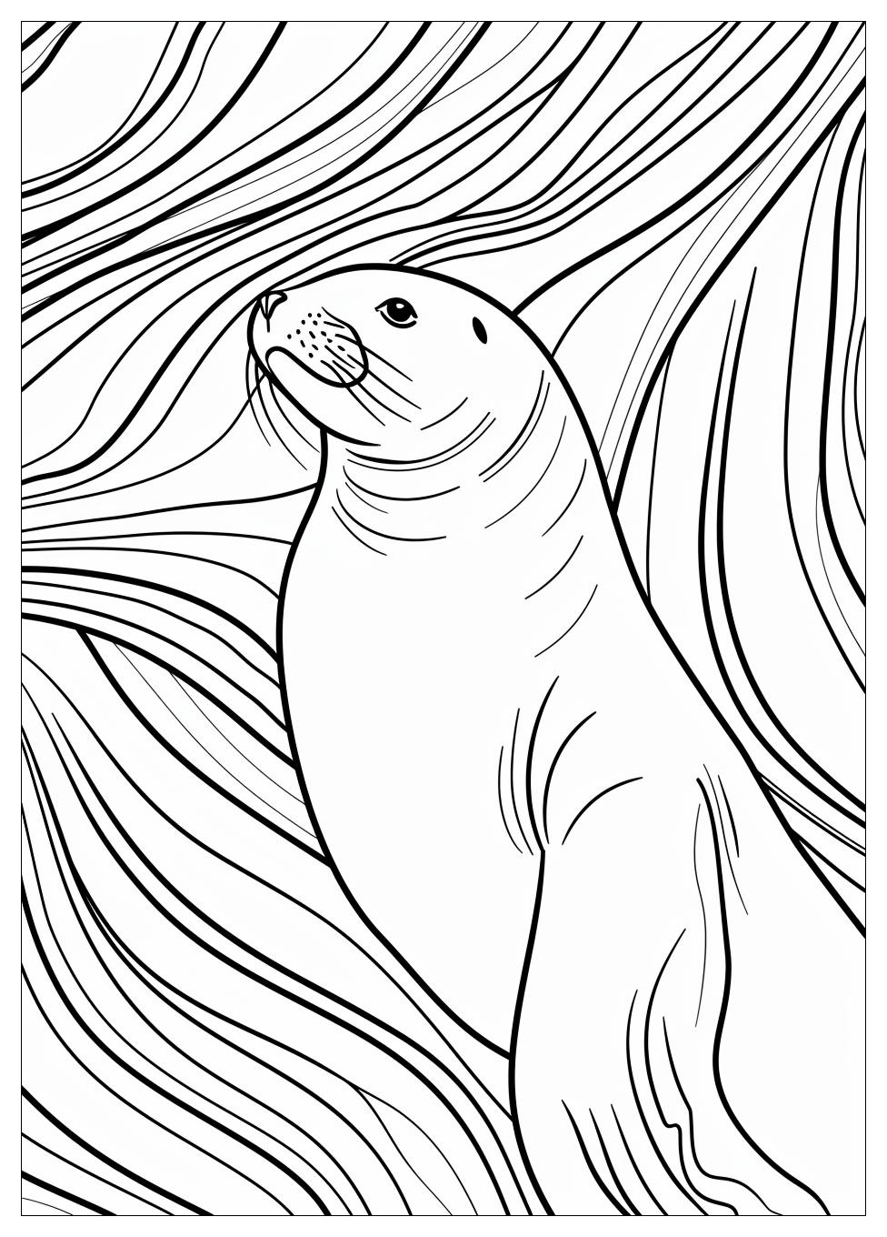 Seal Coloring Pages-11