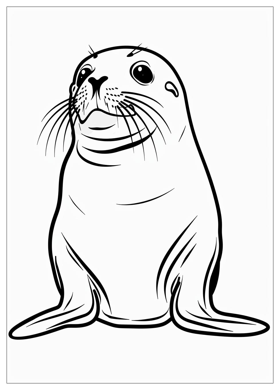 Seal Coloring Pages-12
