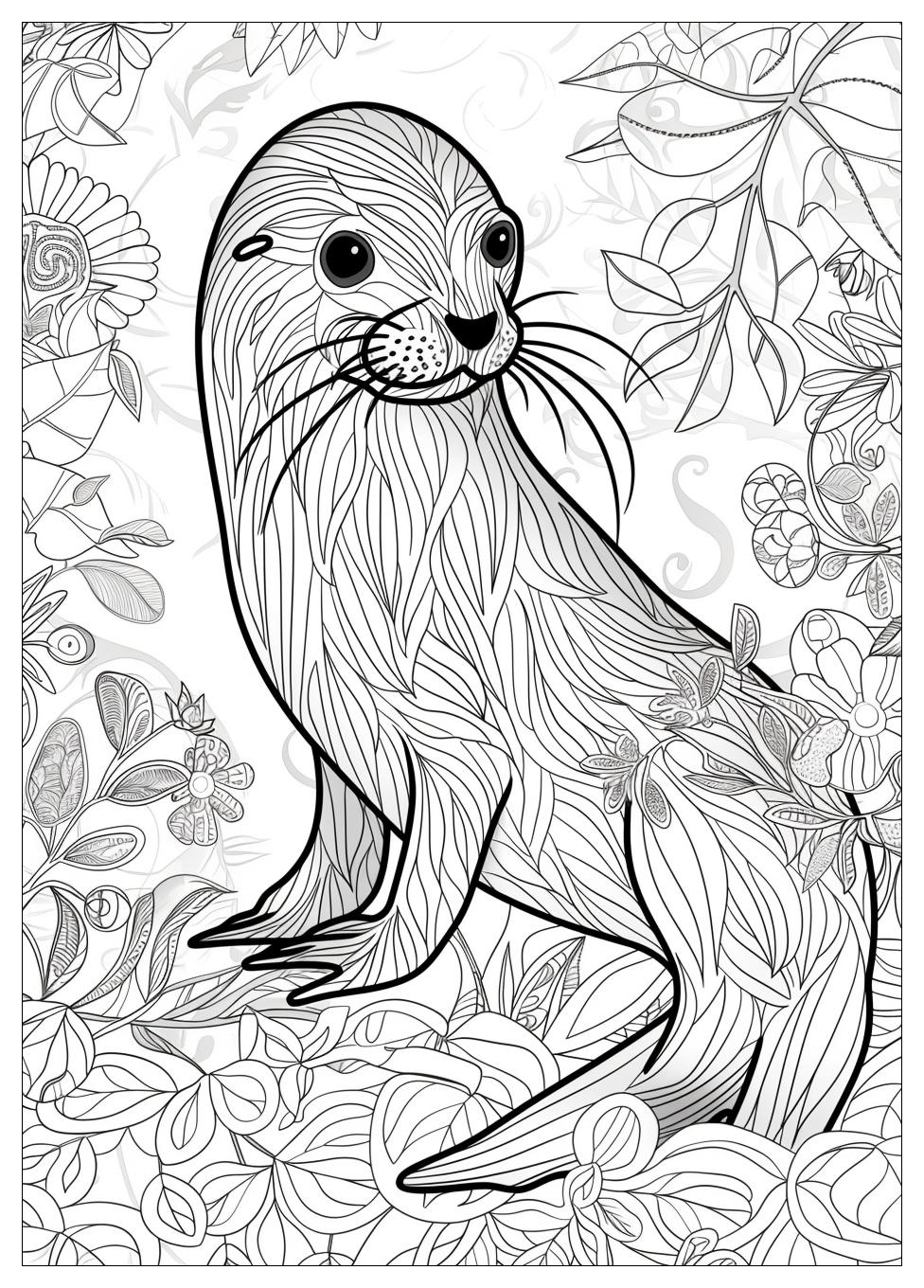 Seal Coloring Pages-13