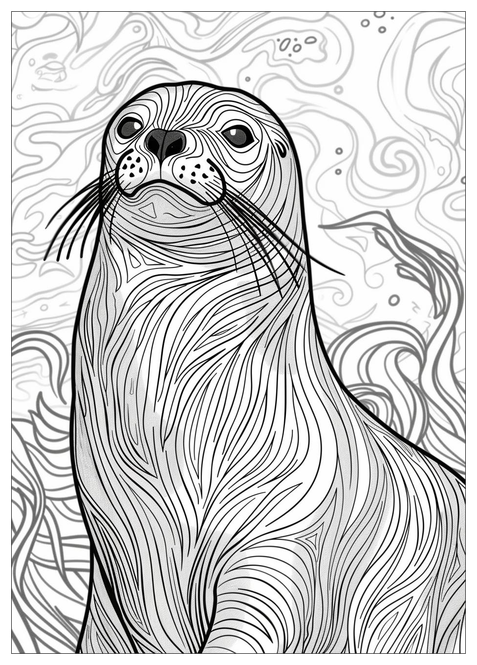 Seal Coloring Pages-14