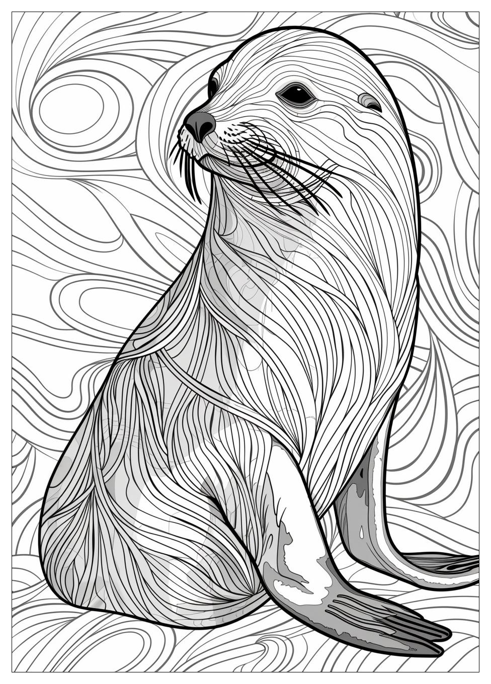 Seal Coloring Pages-15