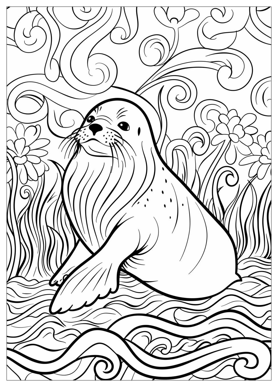 Seal Coloring Pages-17