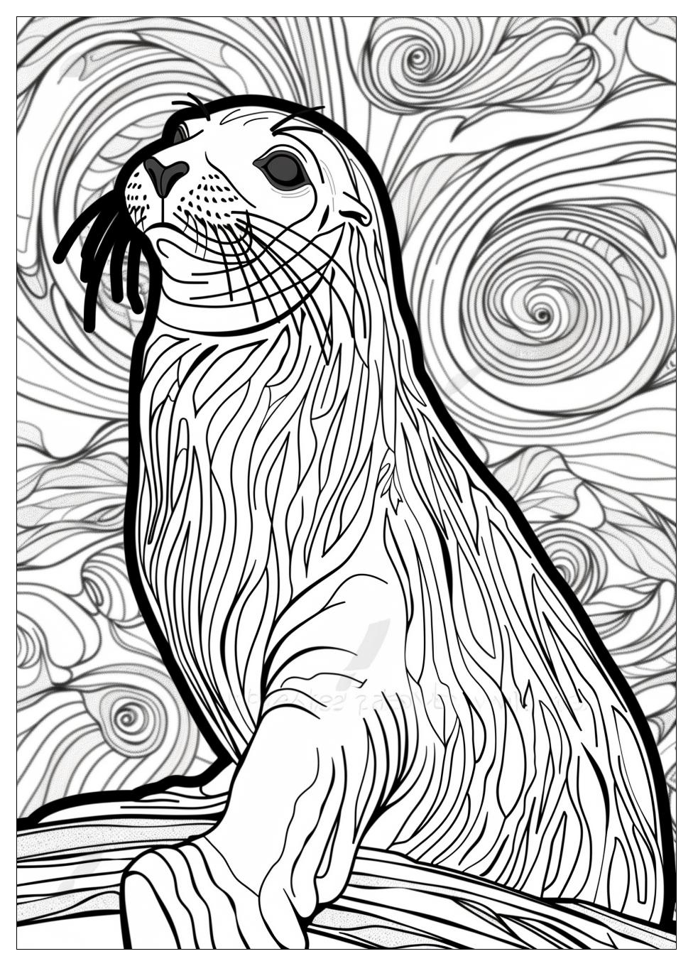 Seal Coloring Pages-18