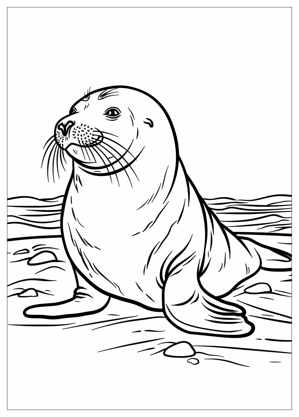 Seal Coloring Pages-3