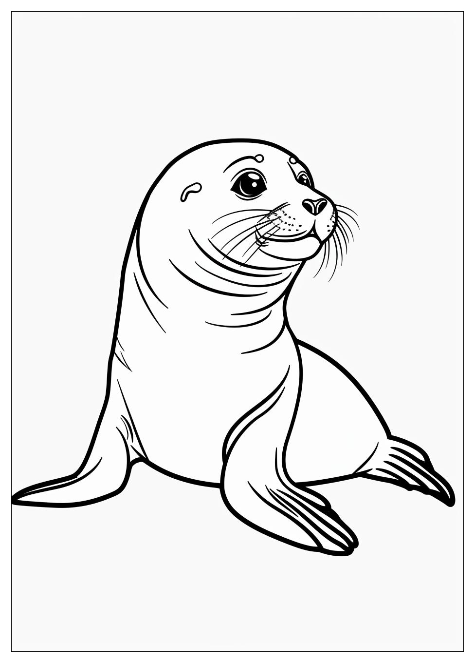 Seal Coloring Pages-4