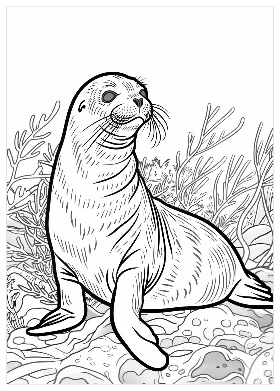 Seal Coloring Pages-5
