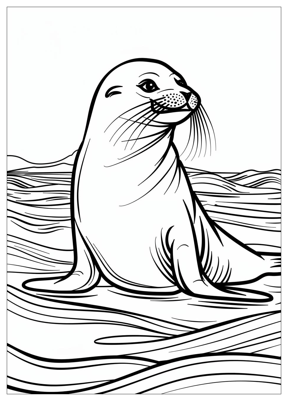 Seal Coloring Pages-6