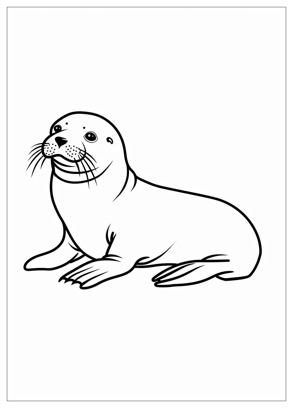 Seal Coloring Pages-7