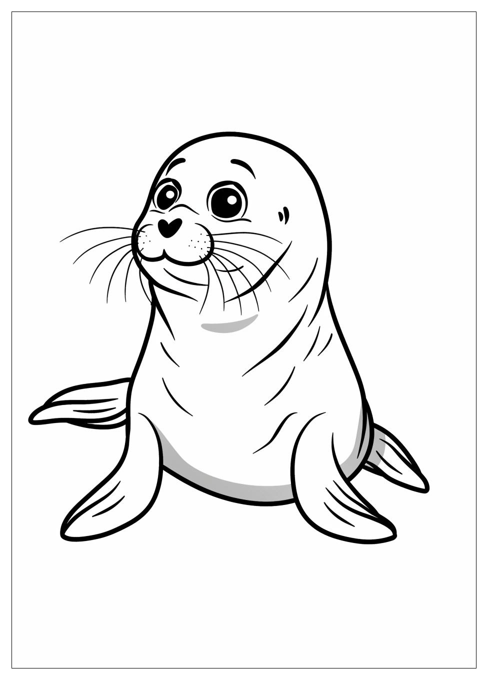 Seal Coloring Pages-9