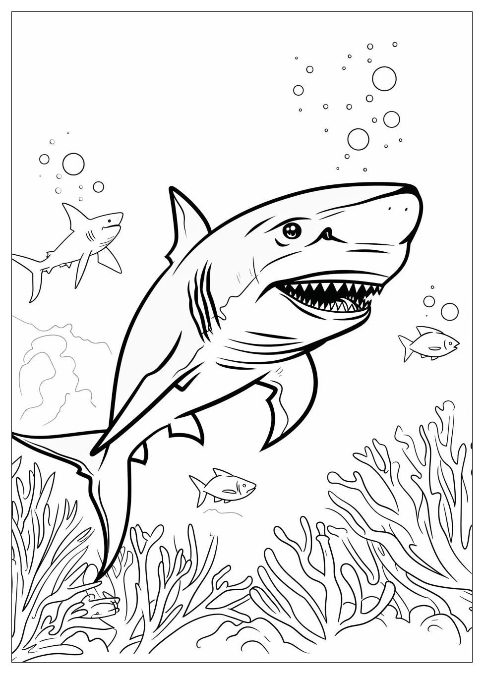 Shark Coloring Pages-11