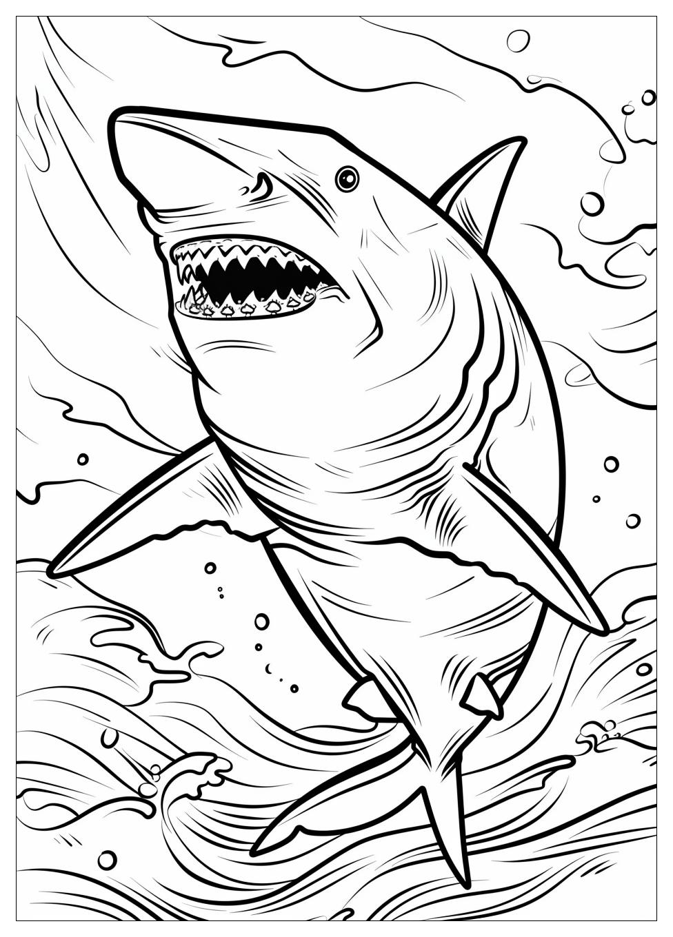 Shark Coloring Pages-12