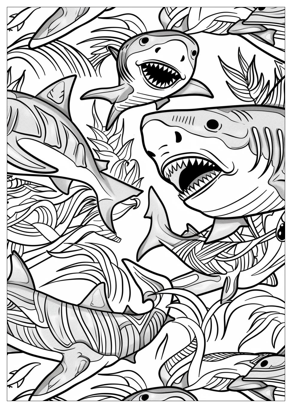 Shark Coloring Pages-13