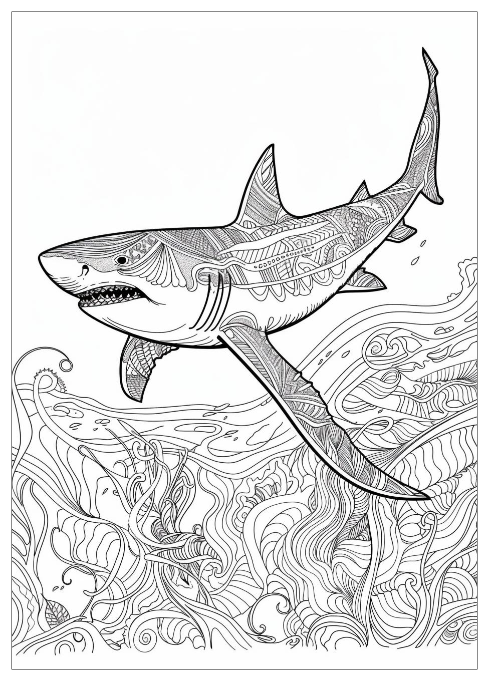 Shark Coloring Pages-14