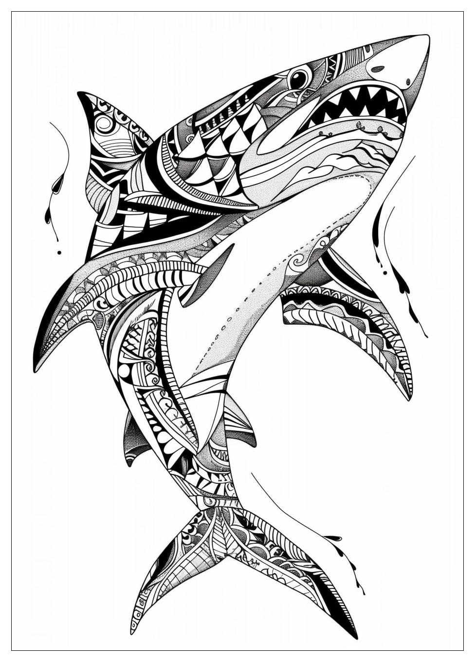 Shark Coloring Pages-16