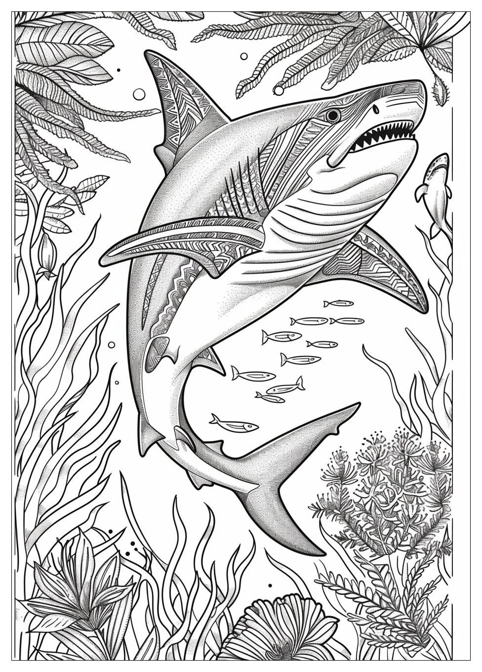 Shark Coloring Pages-17
