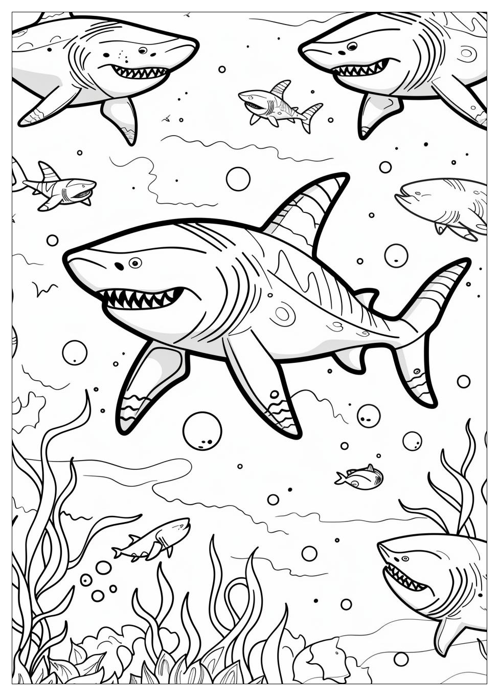Shark Coloring Pages-3