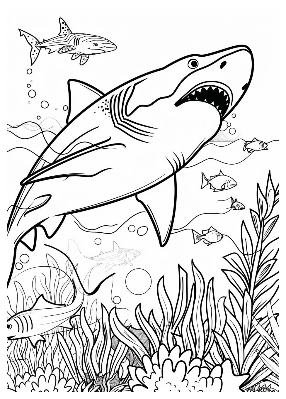 Shark Coloring Pages-4