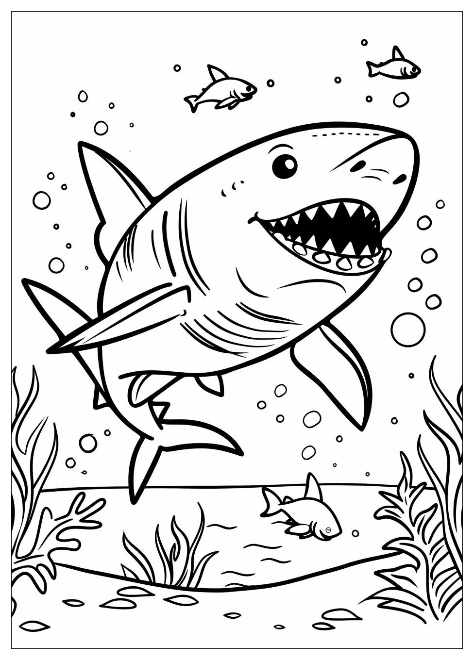Shark Coloring Pages-5