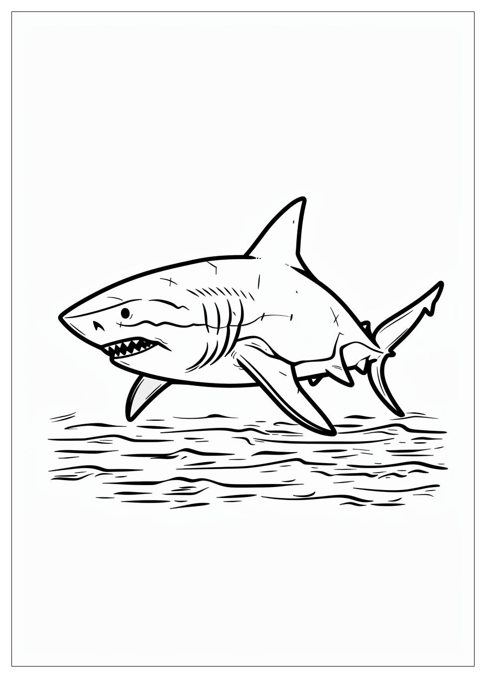 Shark Coloring Pages-7