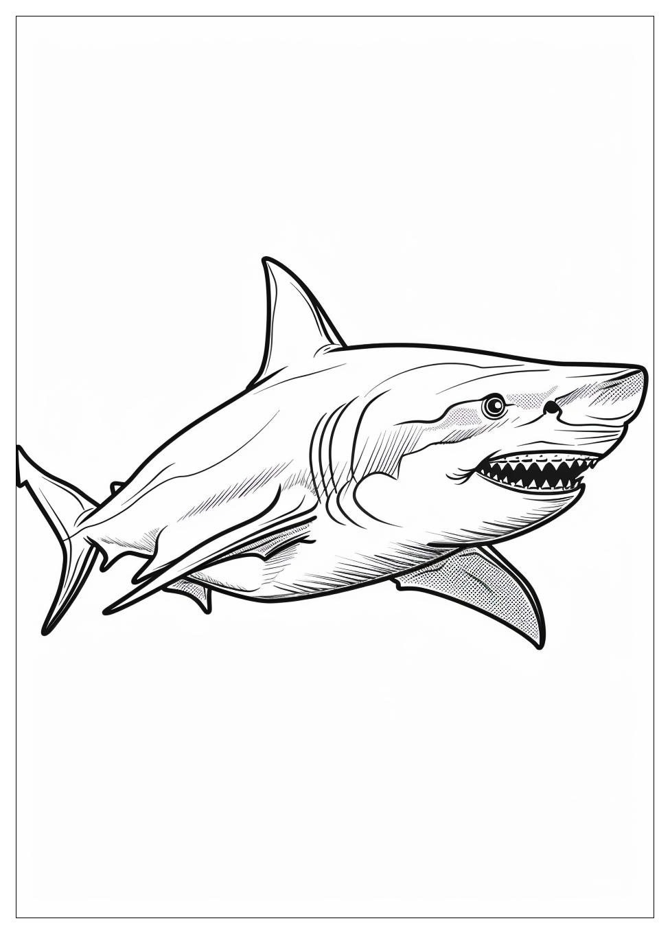 Shark Coloring Pages-8