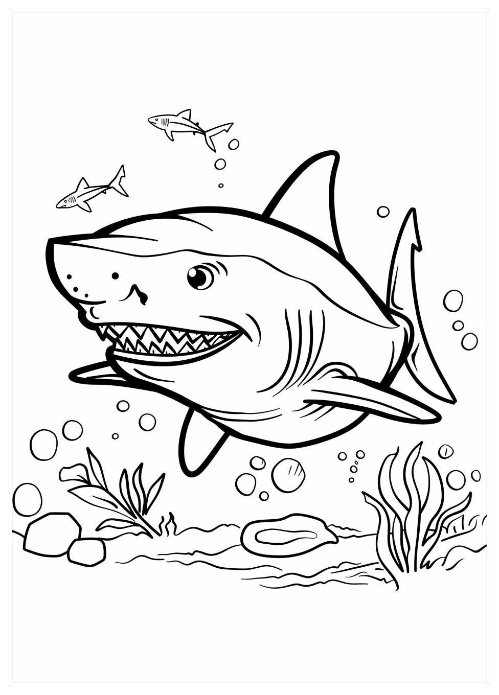 Shark Coloring Pages-9