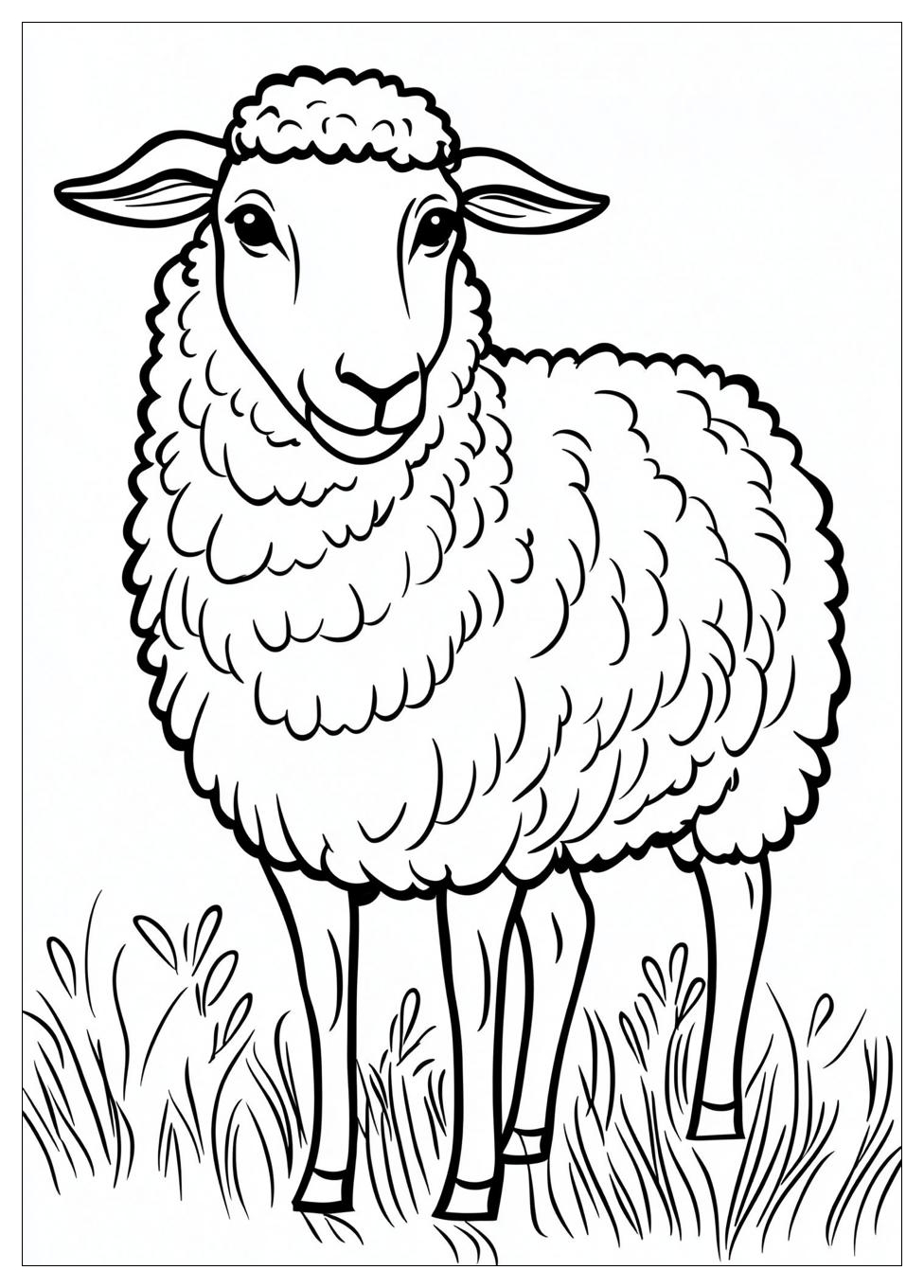 Sheep Coloring Pages-5