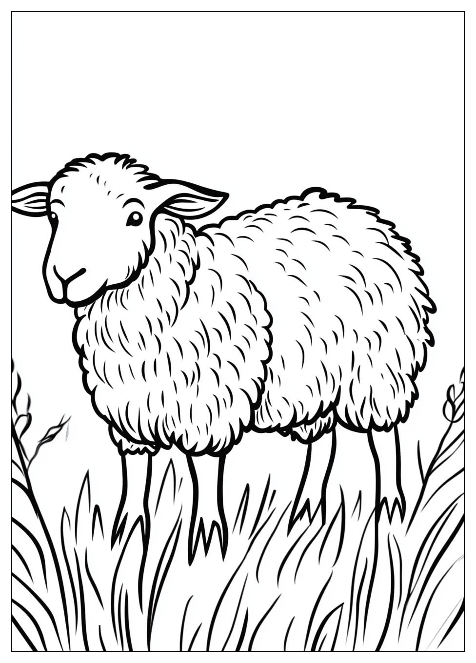 Sheep Coloring Pages-6