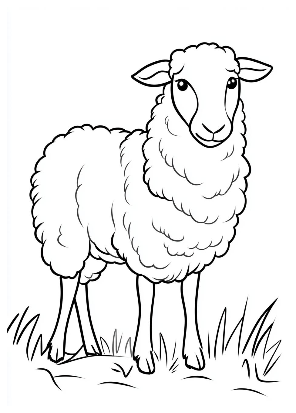 Sheep Coloring Pages-7