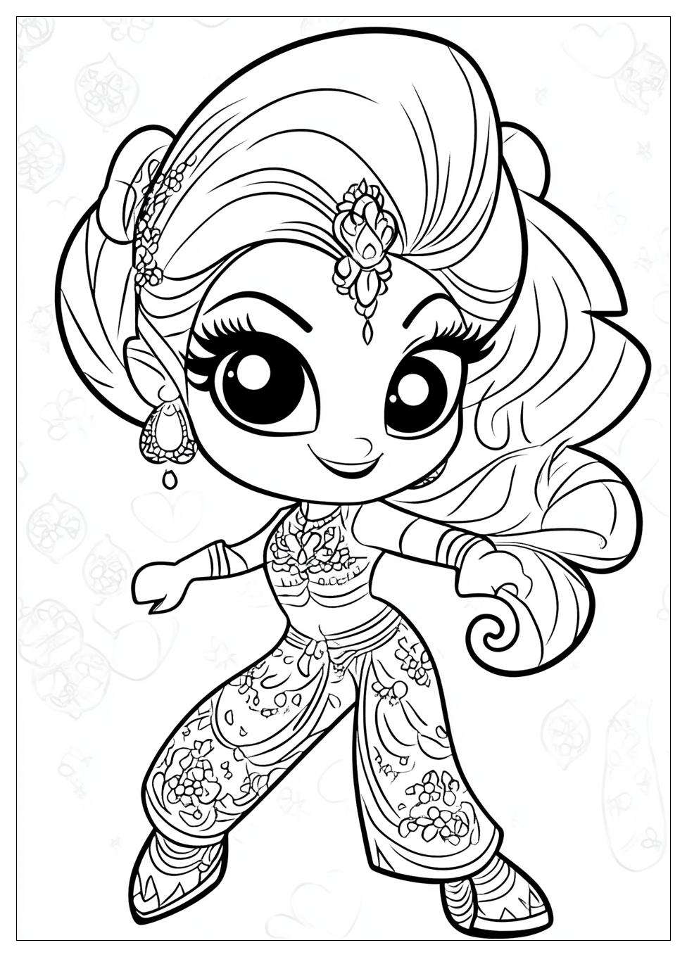 Shimmer And Shine Coloring Pages-10
