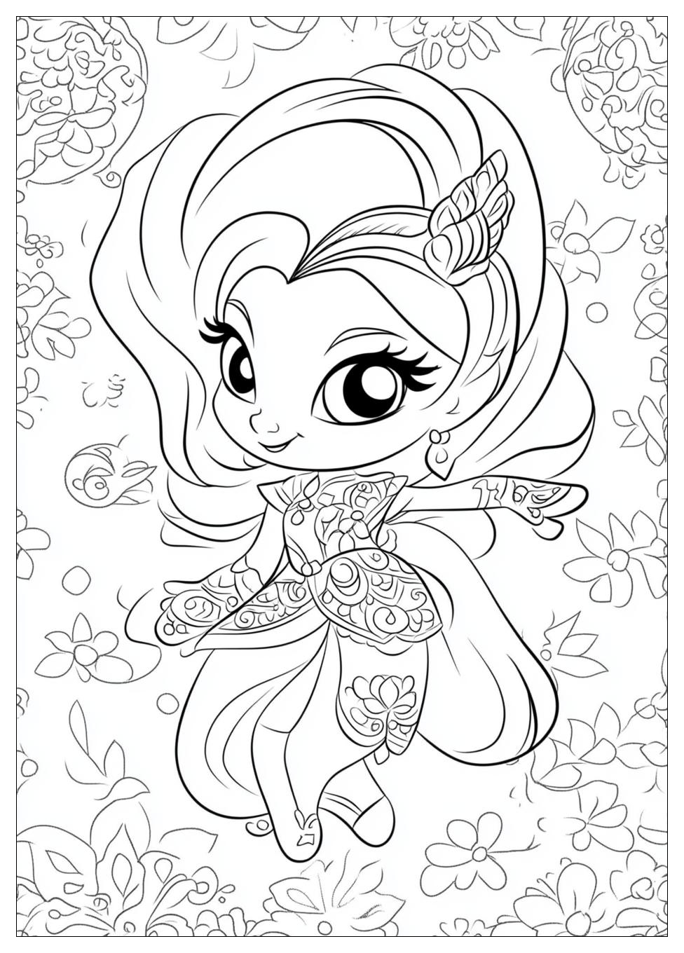 Shimmer And Shine Coloring Pages-13