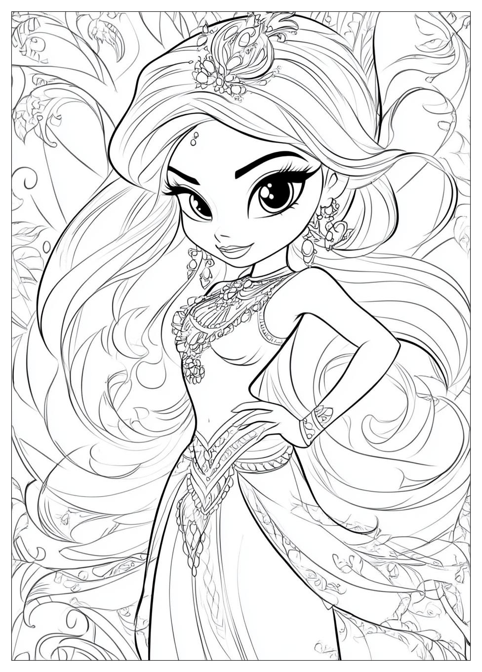 Shimmer And Shine Coloring Pages-17