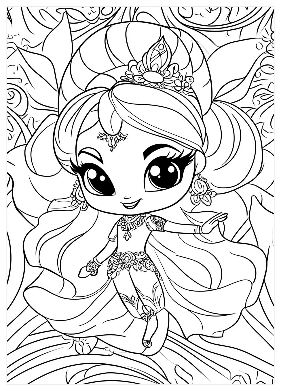 Shimmer And Shine Coloring Pages-18