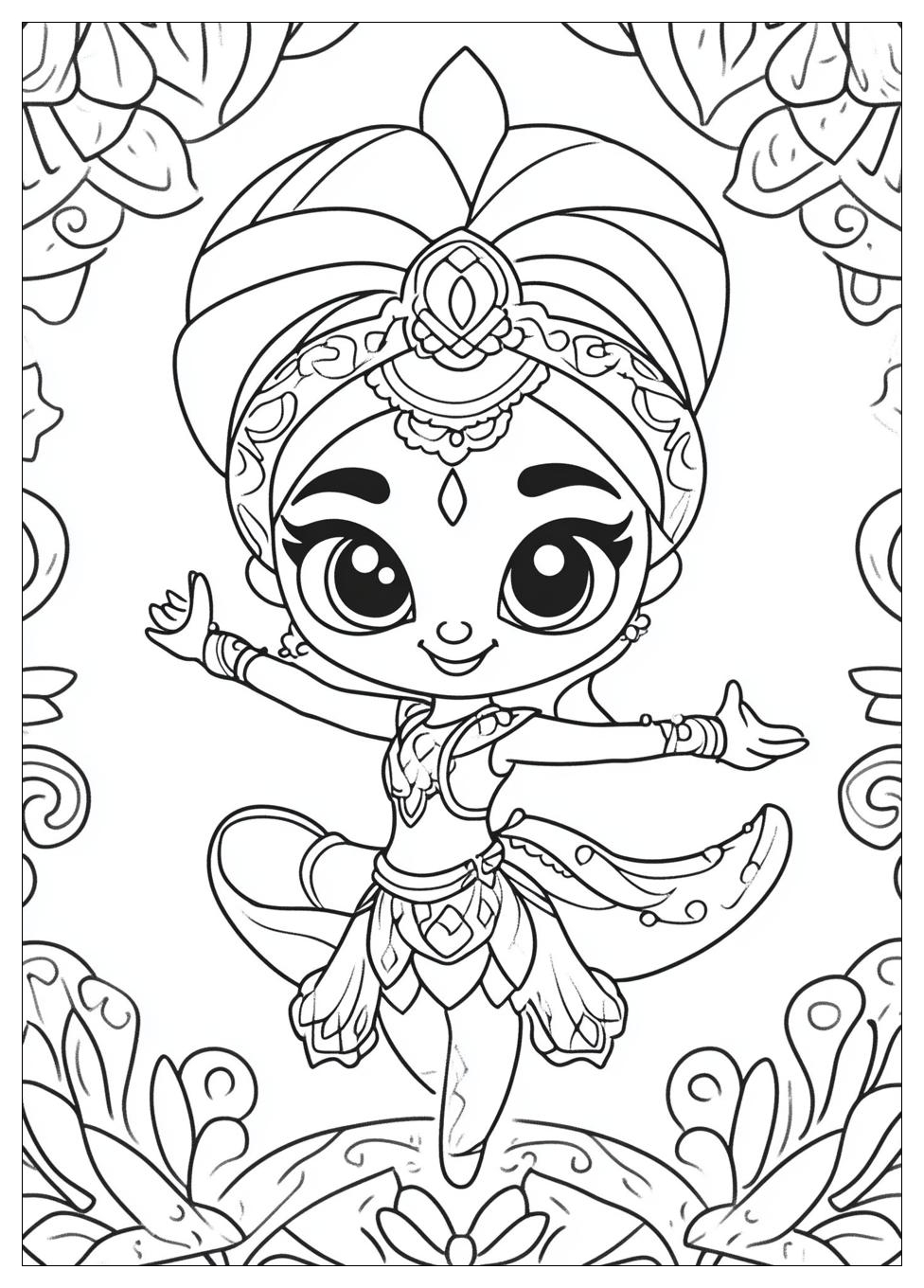 Shimmer And Shine Coloring Pages-19