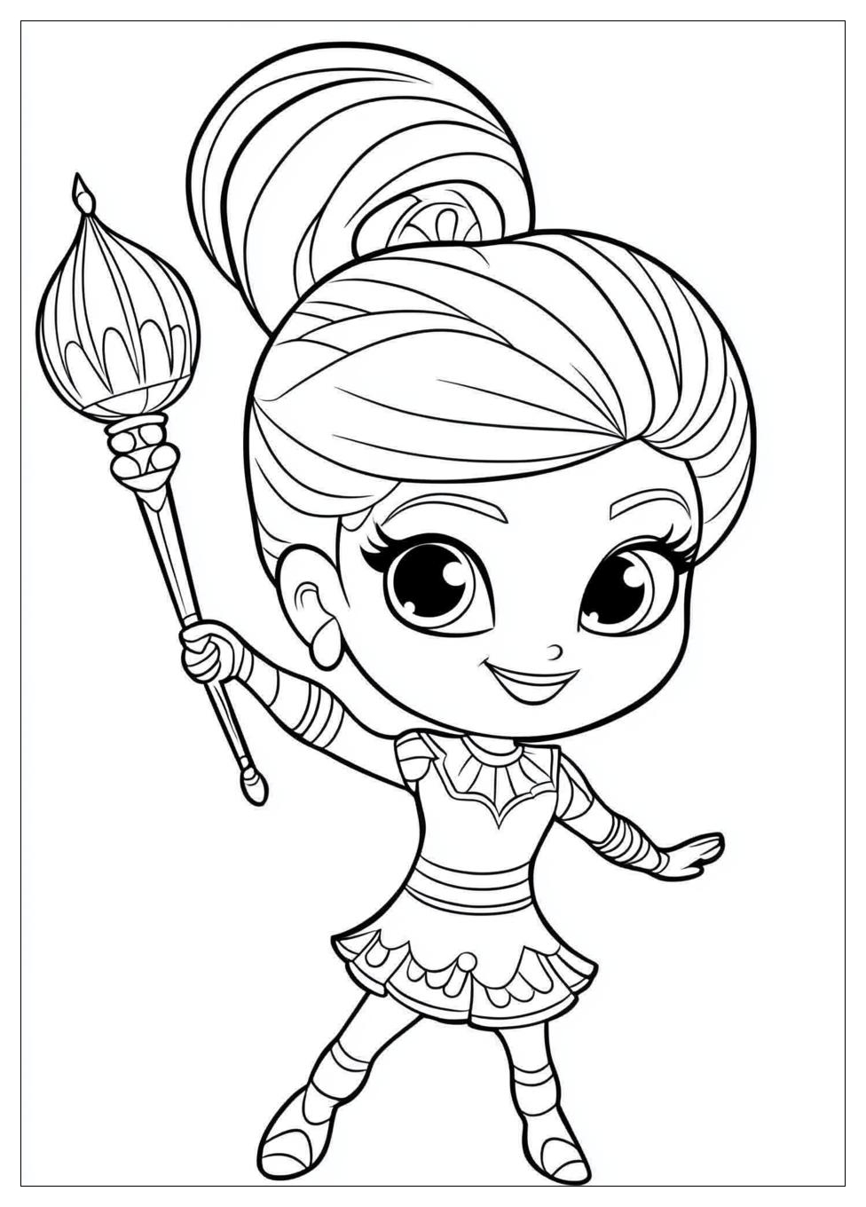 Shimmer And Shine Coloring Pages-3