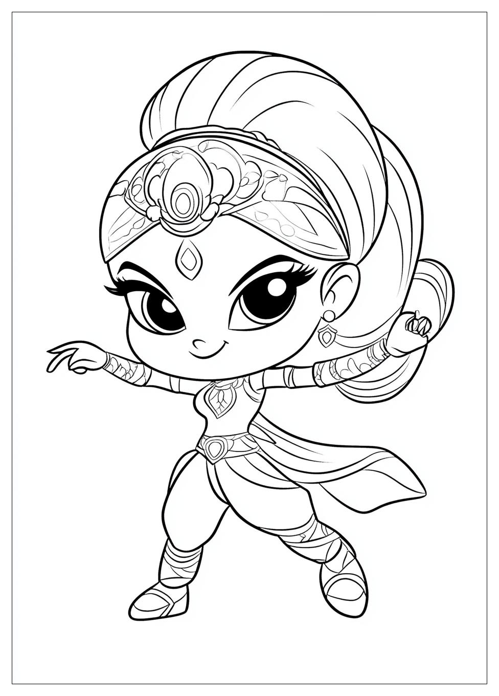 Shimmer And Shine Coloring Pages-8