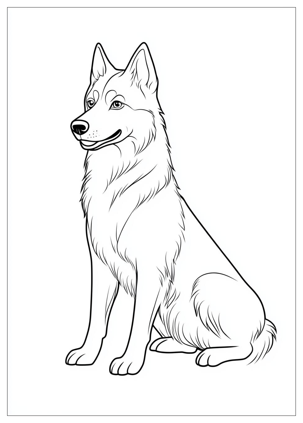 Siberian Husky Coloring Pages-10