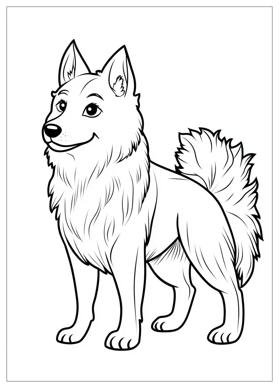 Siberian Husky Coloring Pages-12