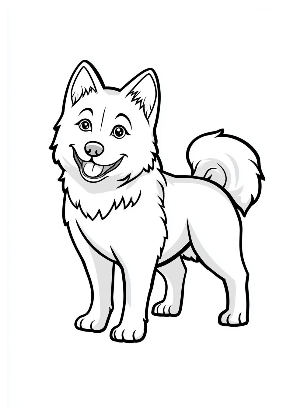 Siberian Husky Coloring Pages-2