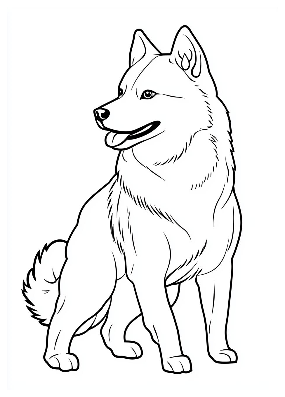 Siberian Husky Coloring Pages-4