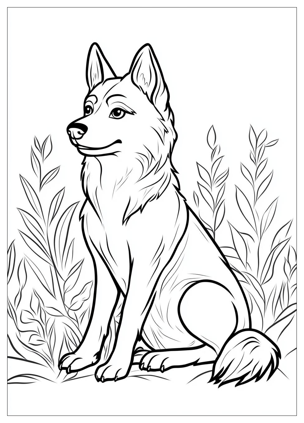 Siberian Husky Coloring Pages-5