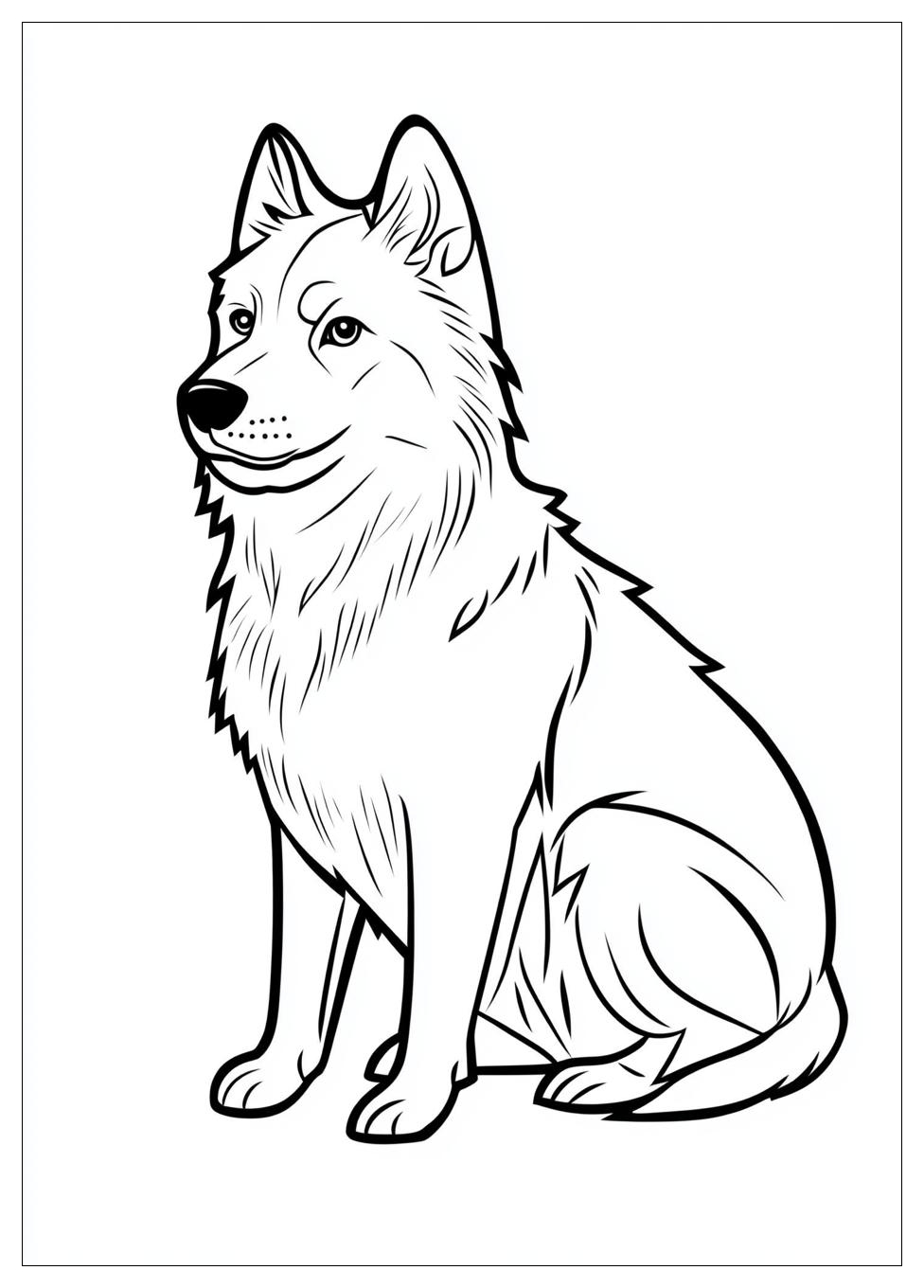 Siberian Husky Coloring Pages-6
