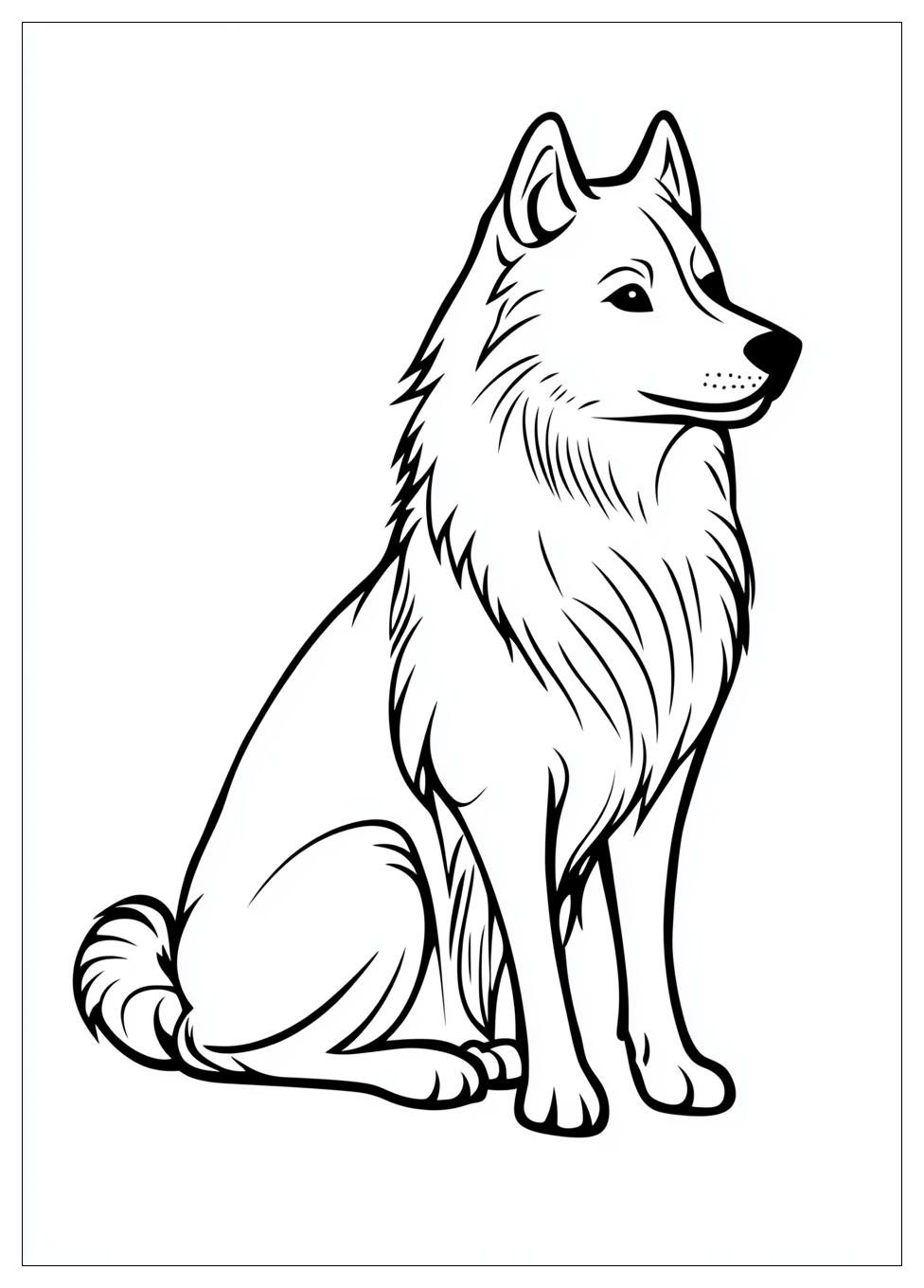 Siberian Husky Coloring Pages-9