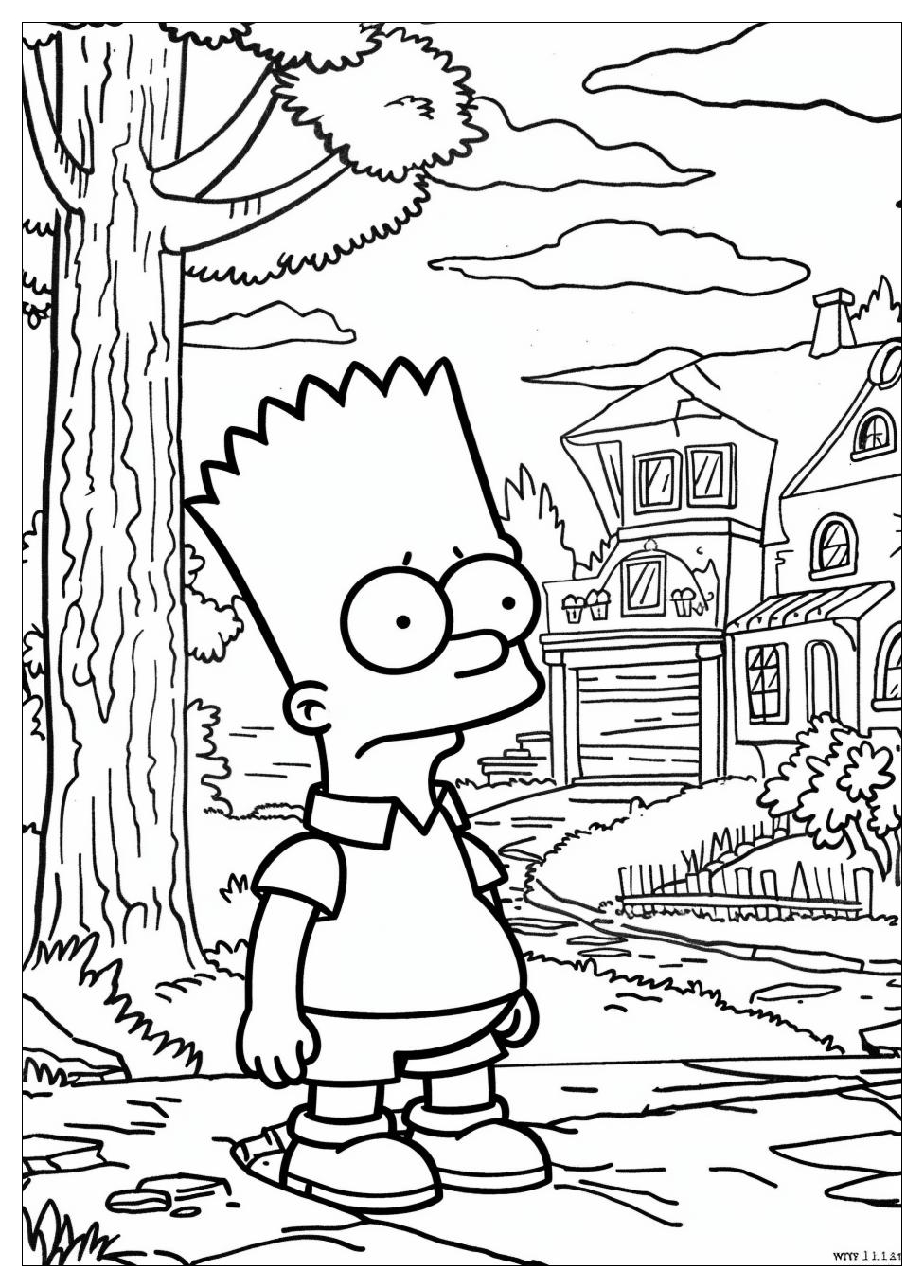 Simpsons Coloring Pages-17