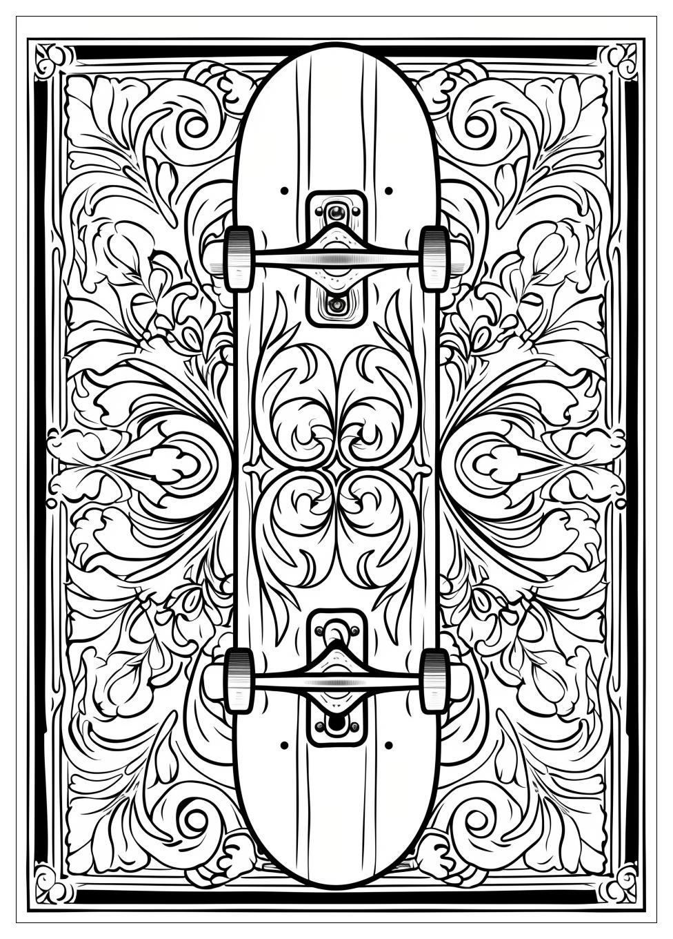 Skateboard Coloring Pages-1