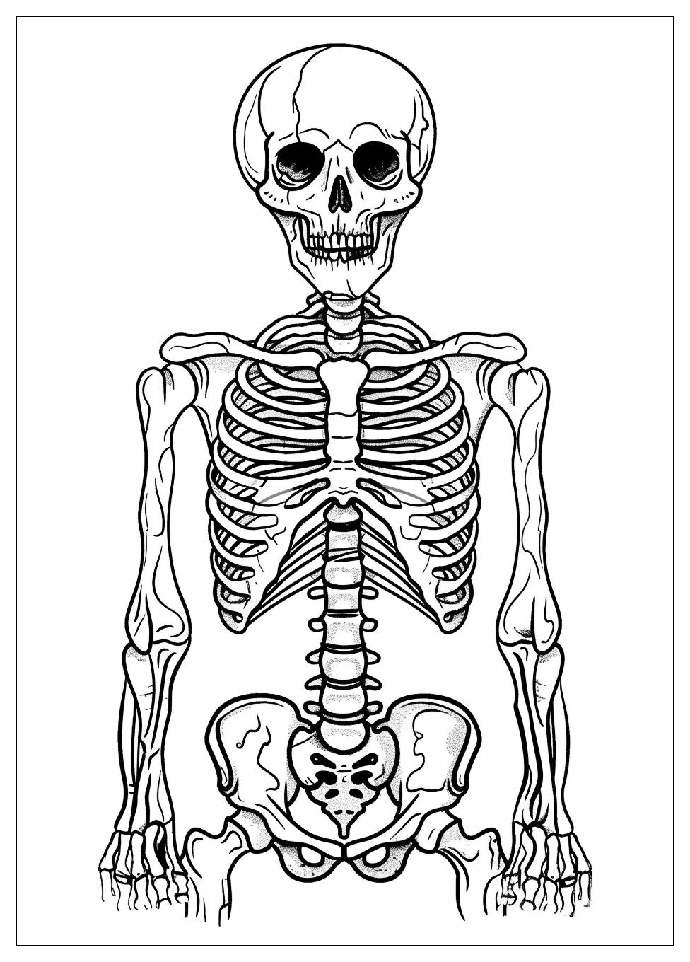 Skeleton Coloring Pages-17