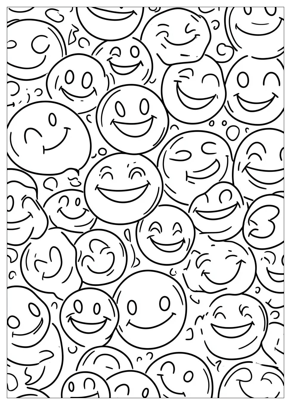 Smiley Face Coloring Pages-13