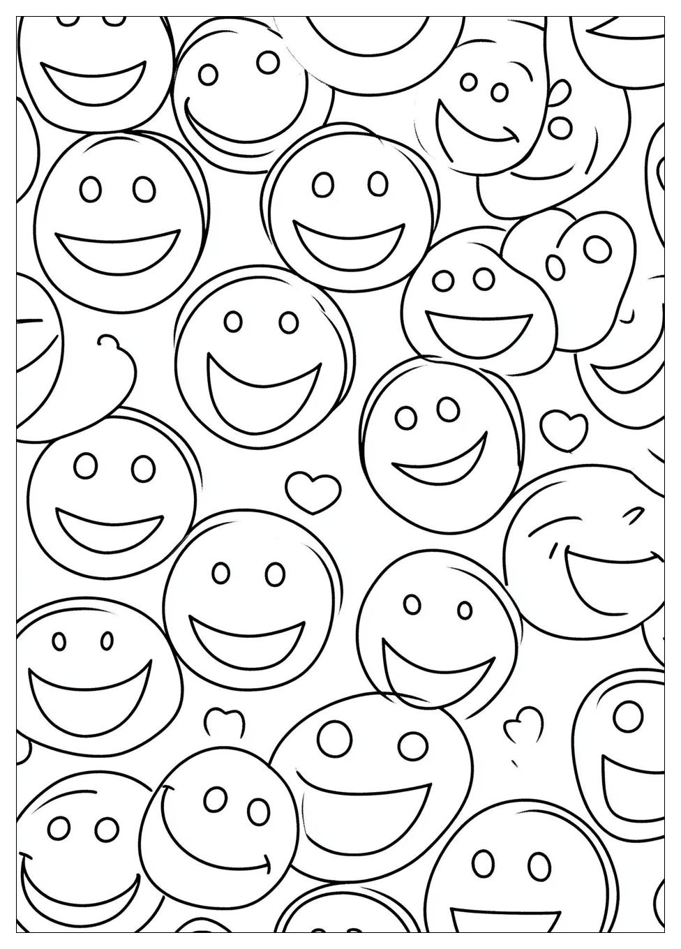 Smiley Face Coloring Pages-14