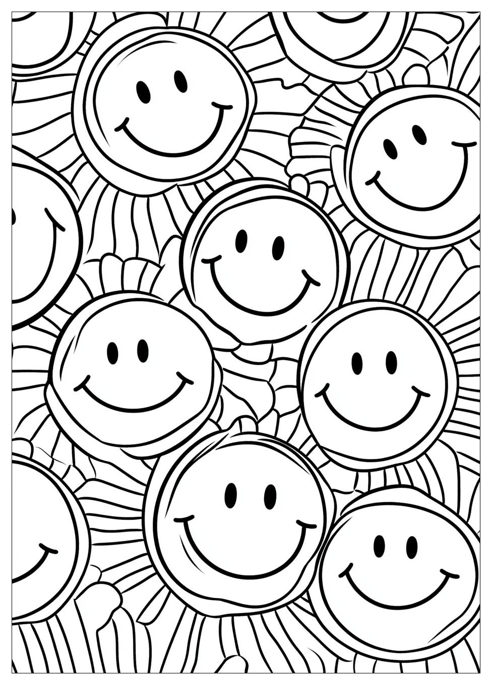 Smiley Face Coloring Pages-19