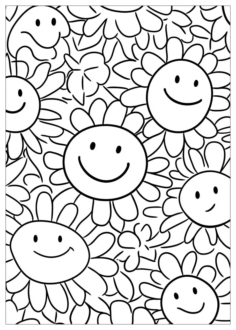 Smiley Face Coloring Pages-20